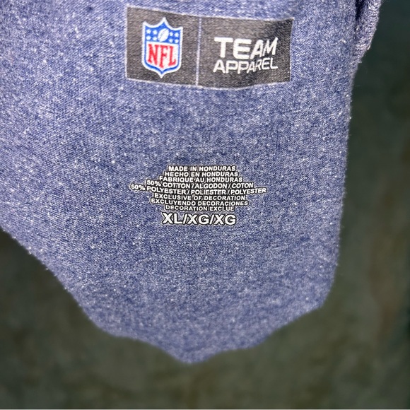 NFL Team apparel patriots logo tshirt size XL heathered blue - Picture 4 of 5